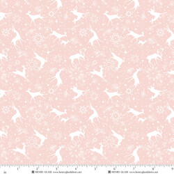 Deer Silhouettes in Pink