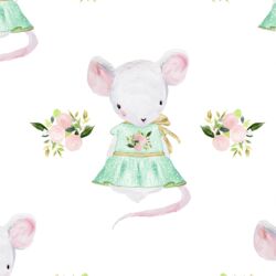 Lila the Mouse in Spring