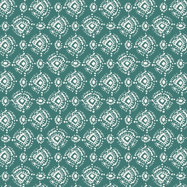 Ikat in Dark Jade