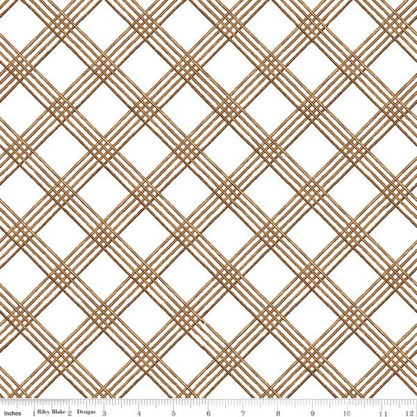 Windowpane Plaid in White