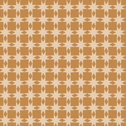 Quilted Christmas Stars in Mustard Gold