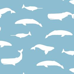 Whale Silhouette in Breeze