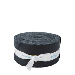 Confetti Cotton 2.5" Strip Roll in Blackboard