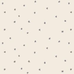 Celestial Stars in Silver Filigree Gray on Egret