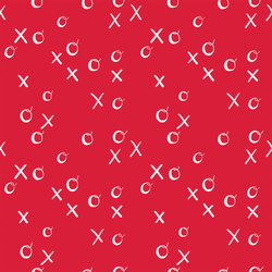 Hugs and Kisses in Cherry Red