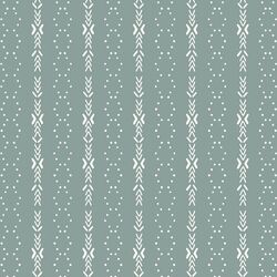 Zigzag Dot in Pewter Blue