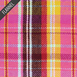 Meadow Plaid Flannel in Flowerbed