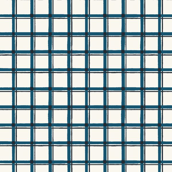 Window Pane Check in Corsair Blue