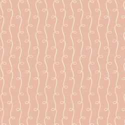Curlicue Path in Peach