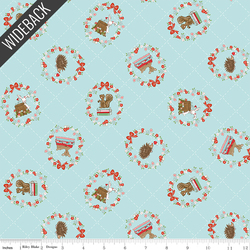 Tossed Animals Wideback in Aqua
