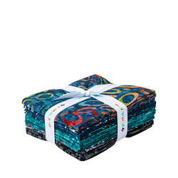 Expressions Batiks Fat Quarter Bundle in Retro Revival B