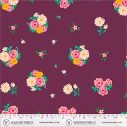 Denyse Floral in Plum