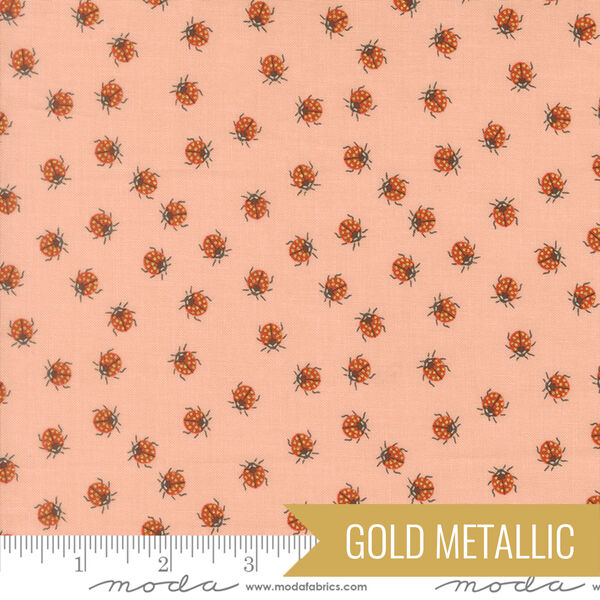 Little Ladybugs in Pretty Pink Metallic