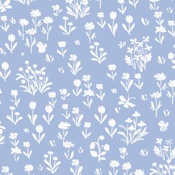 Large Garden Silhouette in Pond Blue
