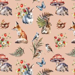 Forest Walk in Powder Pink