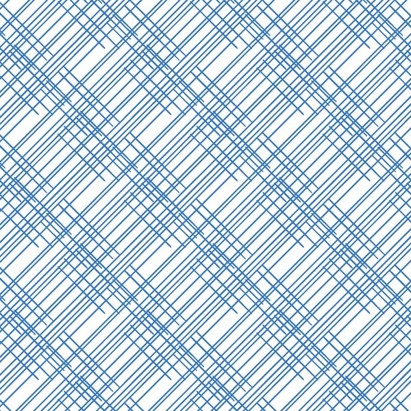 Thatched in Cerulean on White