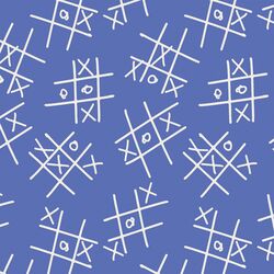 Naughts and Crosses in Royal Blue