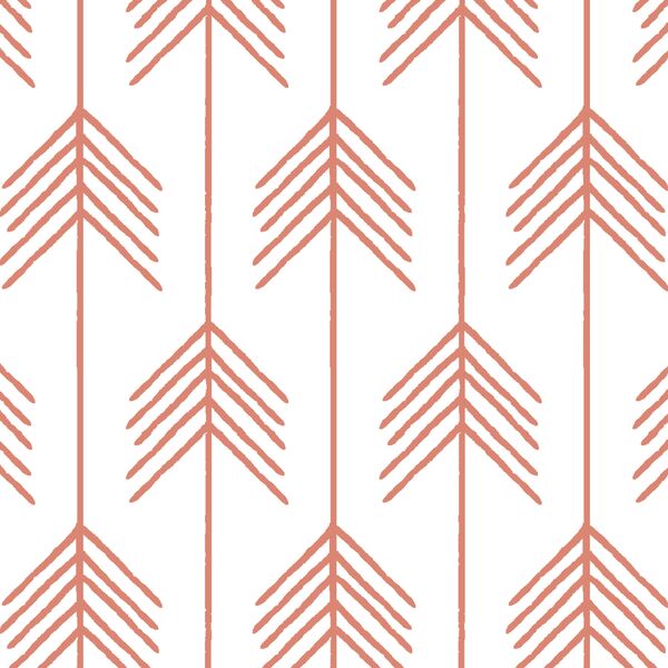 Vanes in Desert Rose on White