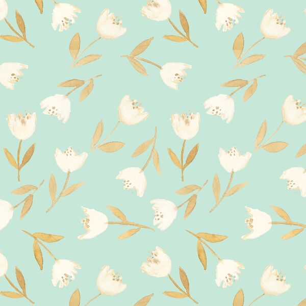 Spring Flowers in Sweet Mint
