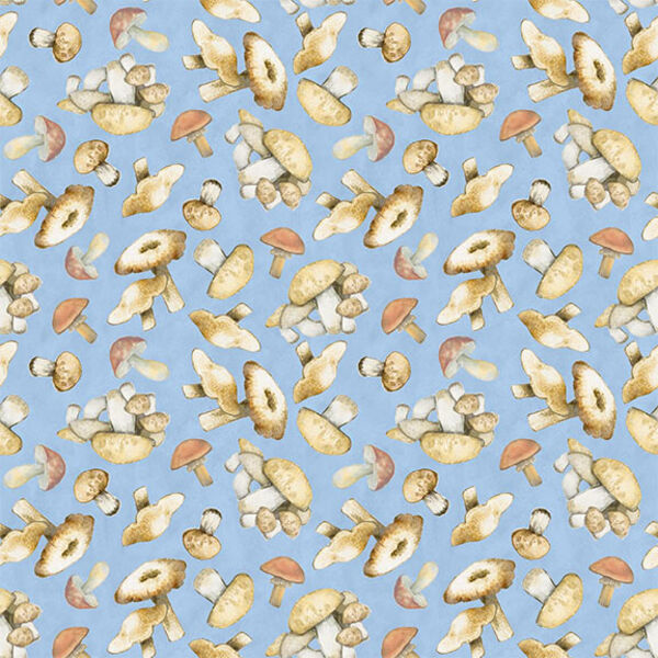 Mushroom Toss in Blue