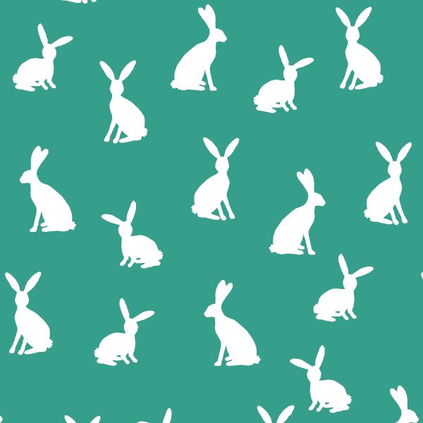 Cottontail Silhouette in Jade