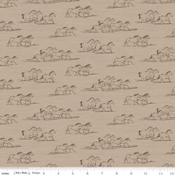 Horse Toile in Tan