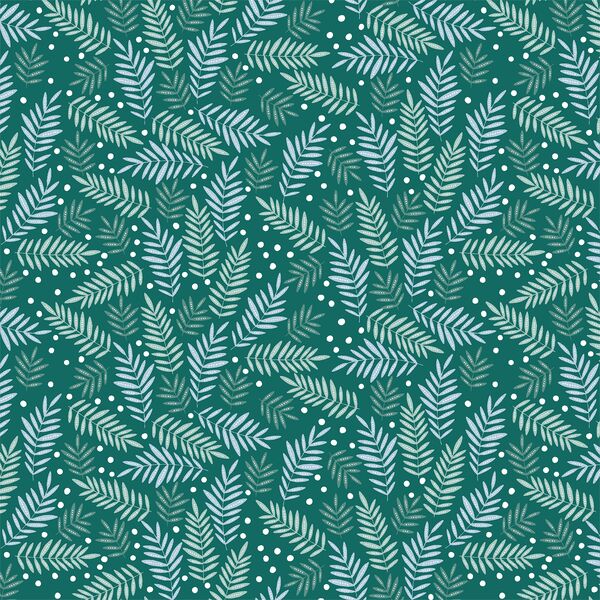 Jungle Leaves in Jungle Green