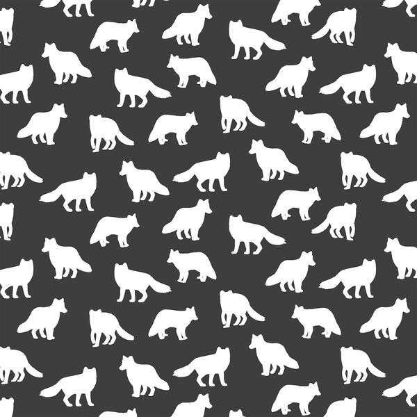 Little Fox Silhouette in Onyx