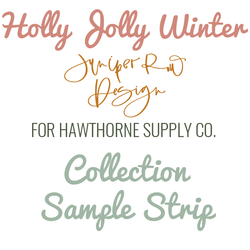 Holly Jolly Winter Sample Strip