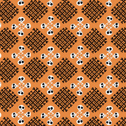 Checker Bone in Orange