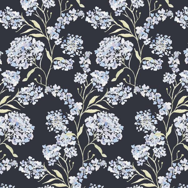 Hydrangea Vine in Ink Blue