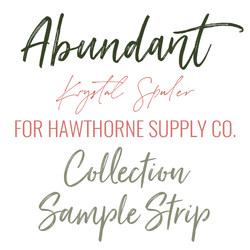 Abundant Sample Strip