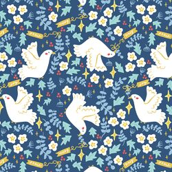 Messenger Doves in Evening Blue