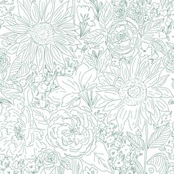 Paperie in Jolly Evergreen on White