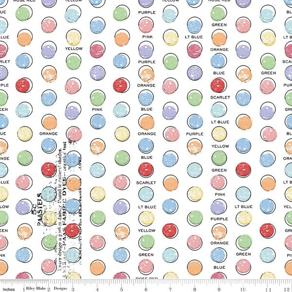 Egg Dye Dots in White