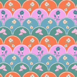 Embroidered Linens in Garden