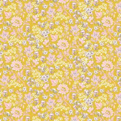 Painted Floral in Daffodil Yellow