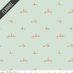 Sweet Cotton Tales Flopsy Fields Flannel in Mint