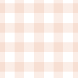 Large Gingham in Pale Peach
