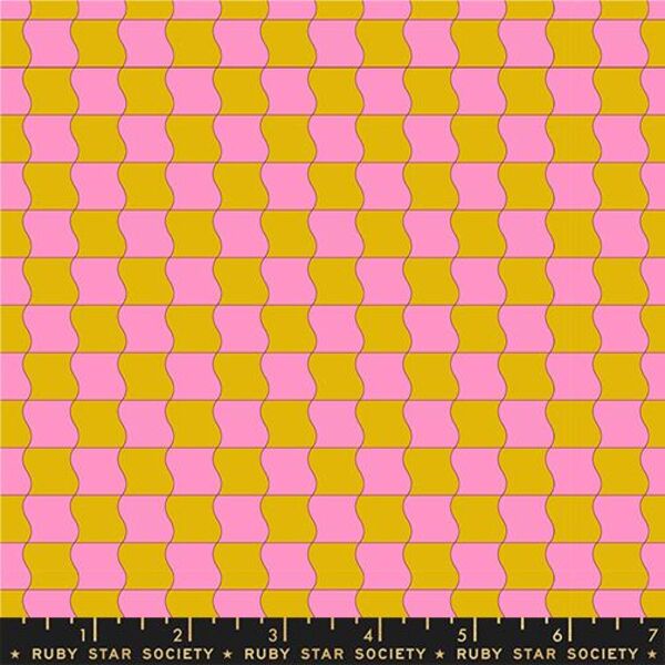 Wavy Check in Goldenrod