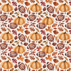 Little Footballs and Pumpkins in Cream