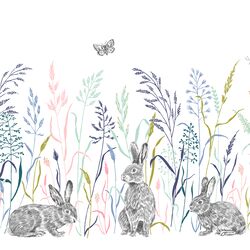 Hoppy Trails Double Border in Spring Meadow