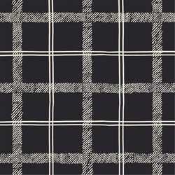 Large Textured Tartan in Charcoal