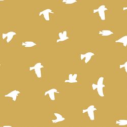 Flock Silhouette in Straw