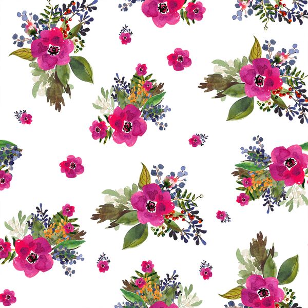 Jungle Floral in White