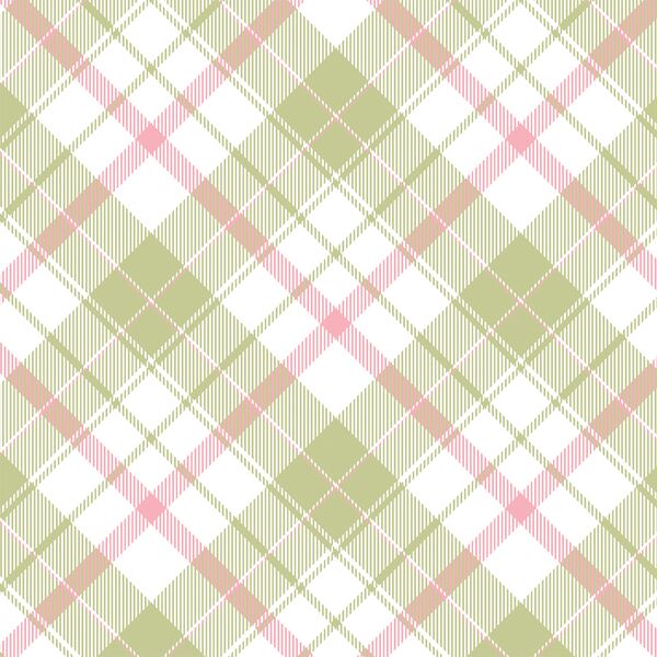 Twill Plaid in Easter Grass