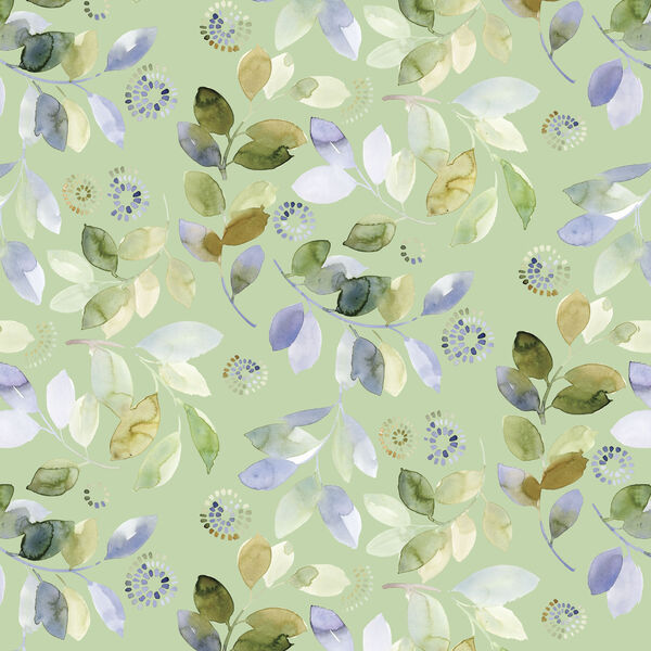 Leaves and Circles in Green