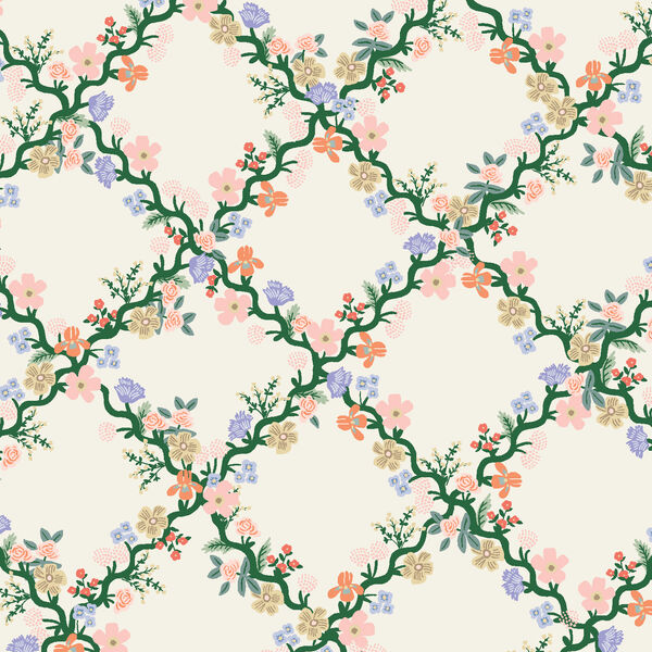 Floral Trellis in Cream