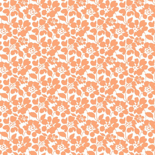 Roundabout Floral in Carrot