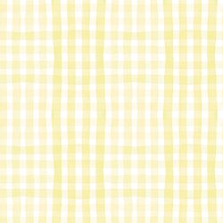 Painted Gingham in Citrus Yellow